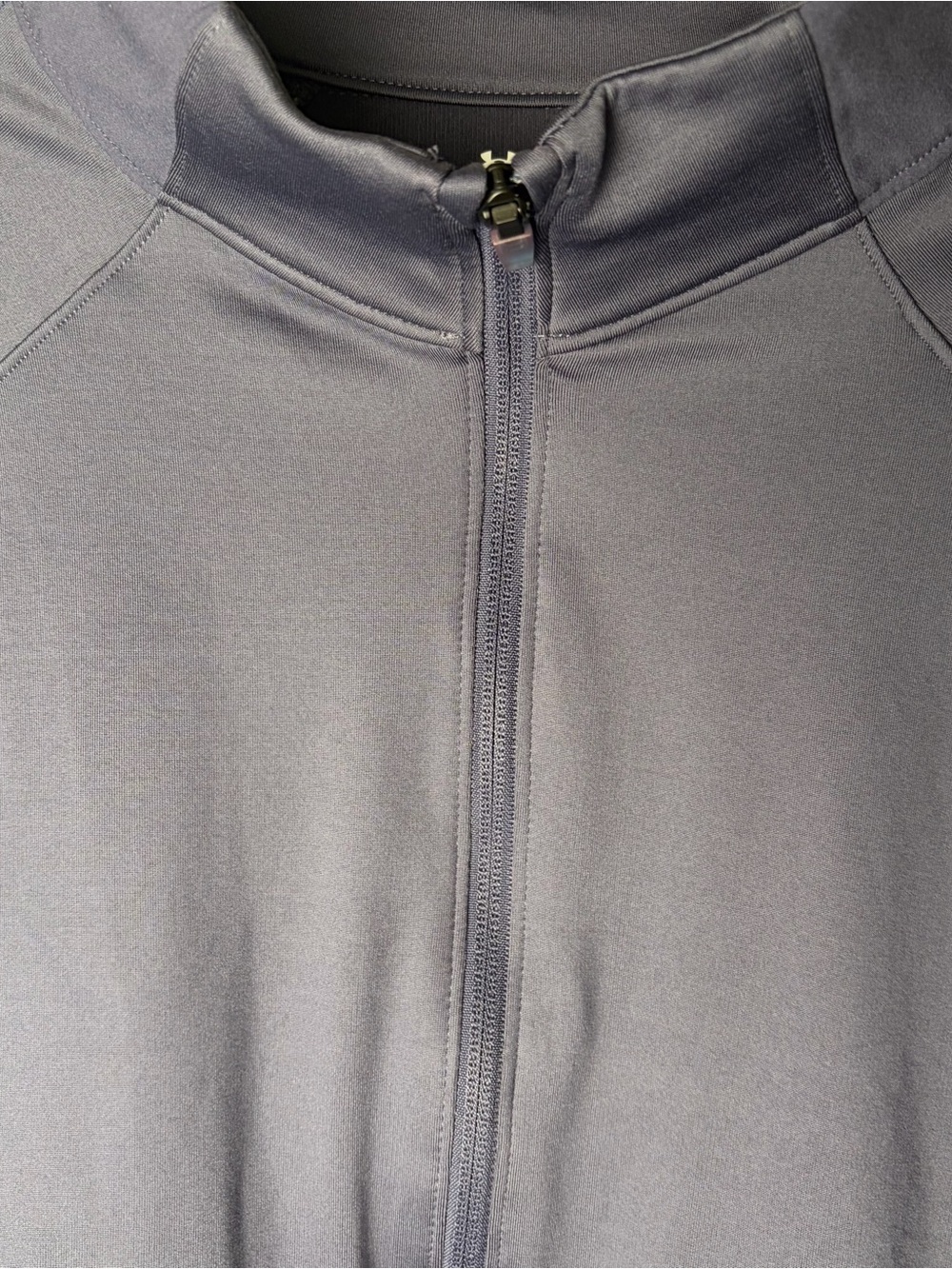 LG Gray Zip-Front Performance Jacket - Picture 4 of 5